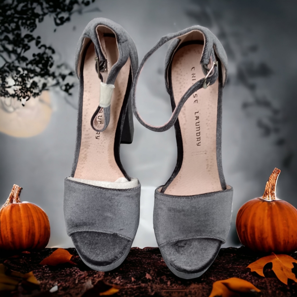 Chinese Laundry Velvet Platform Heels